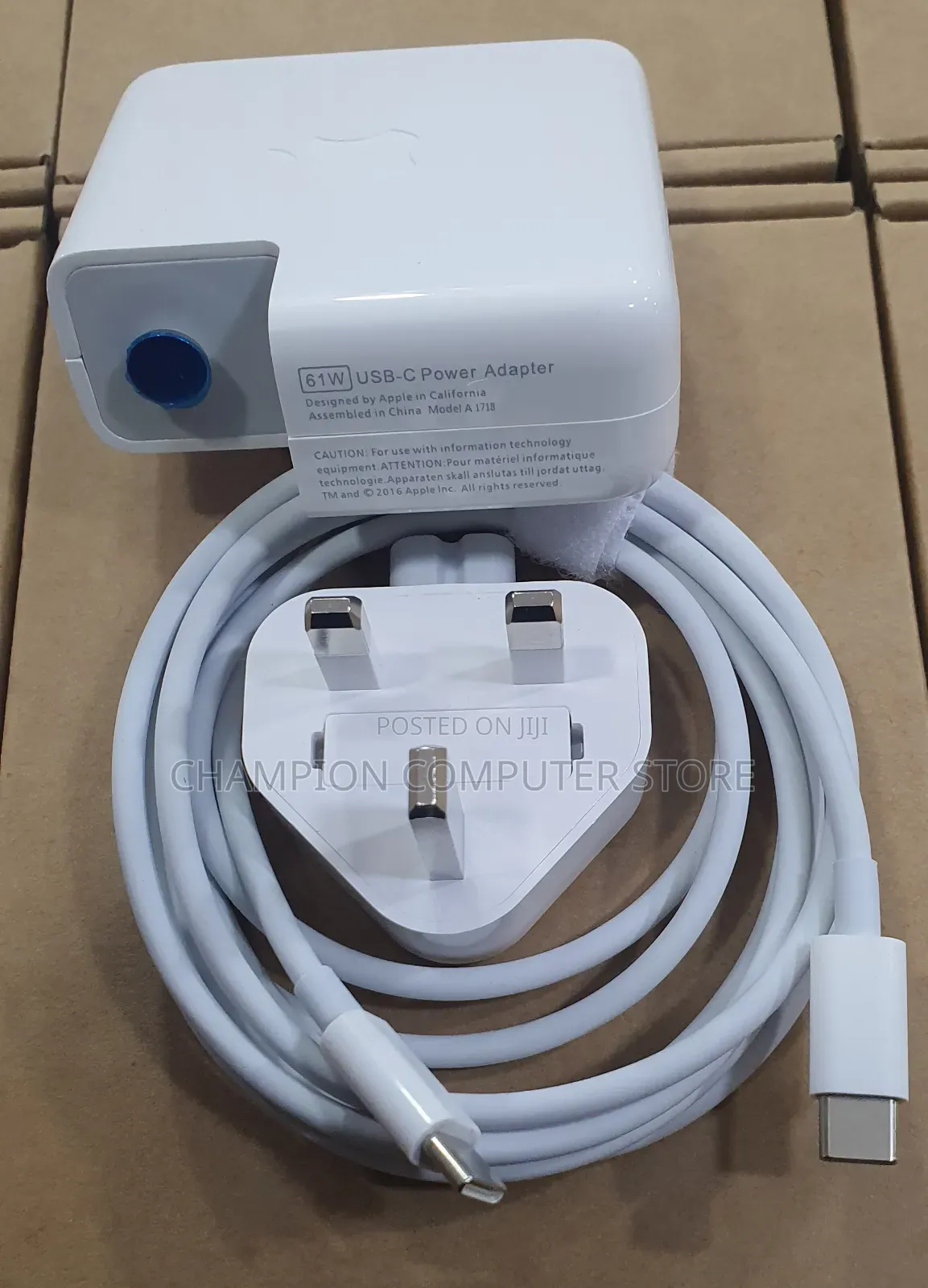 61W USB-C Apple Charger Power Adapter for MacBook Pro/Air 13, 14 Inch