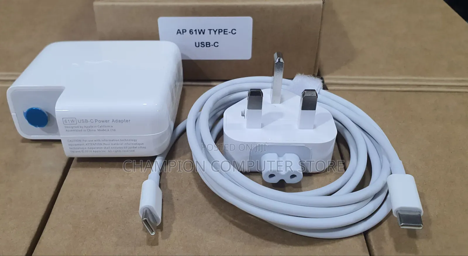 61W USB-C Apple Charger Power Adapter for MacBook Pro/Air 13, 14 Inch