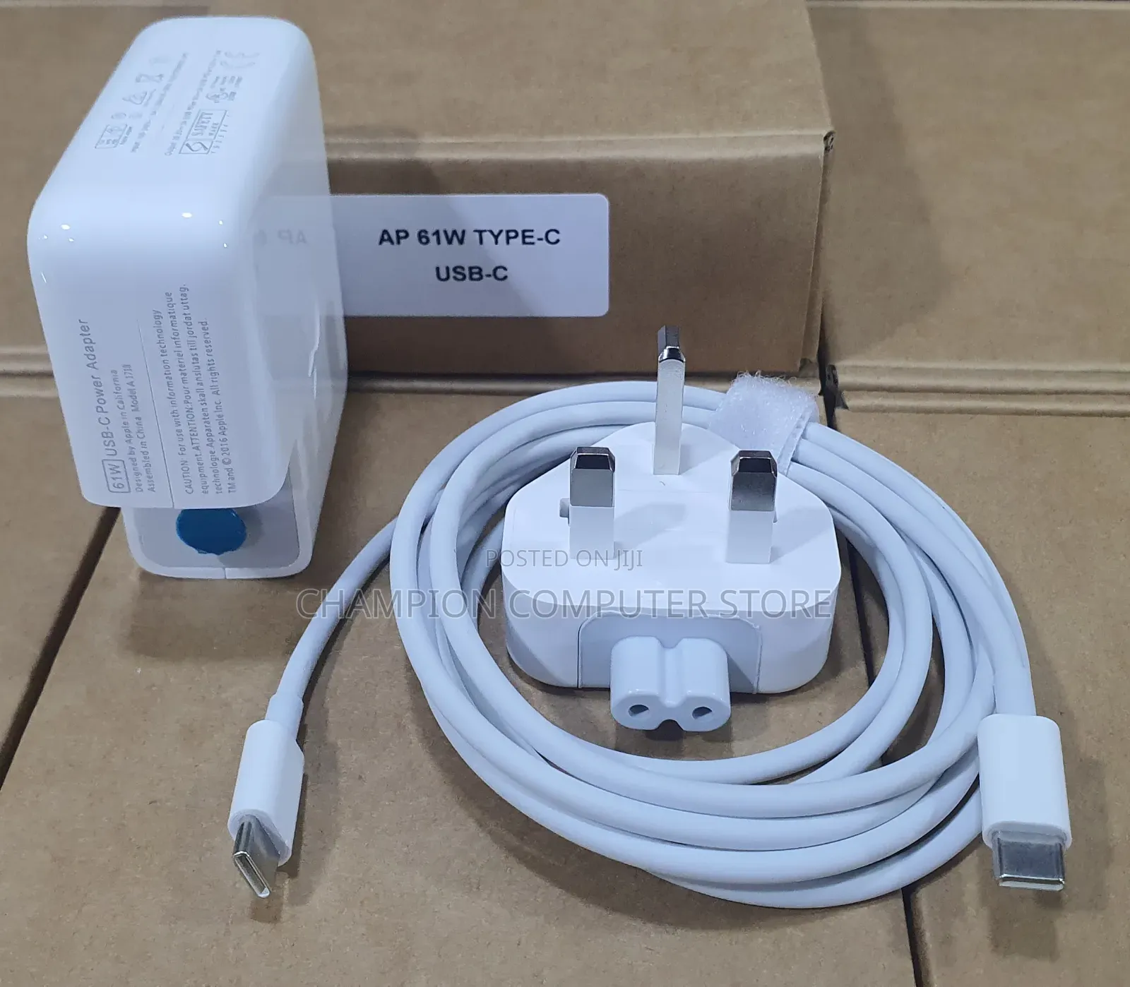 61W USB-C Apple Charger Power Adapter for MacBook Pro/Air 13, 14 Inch