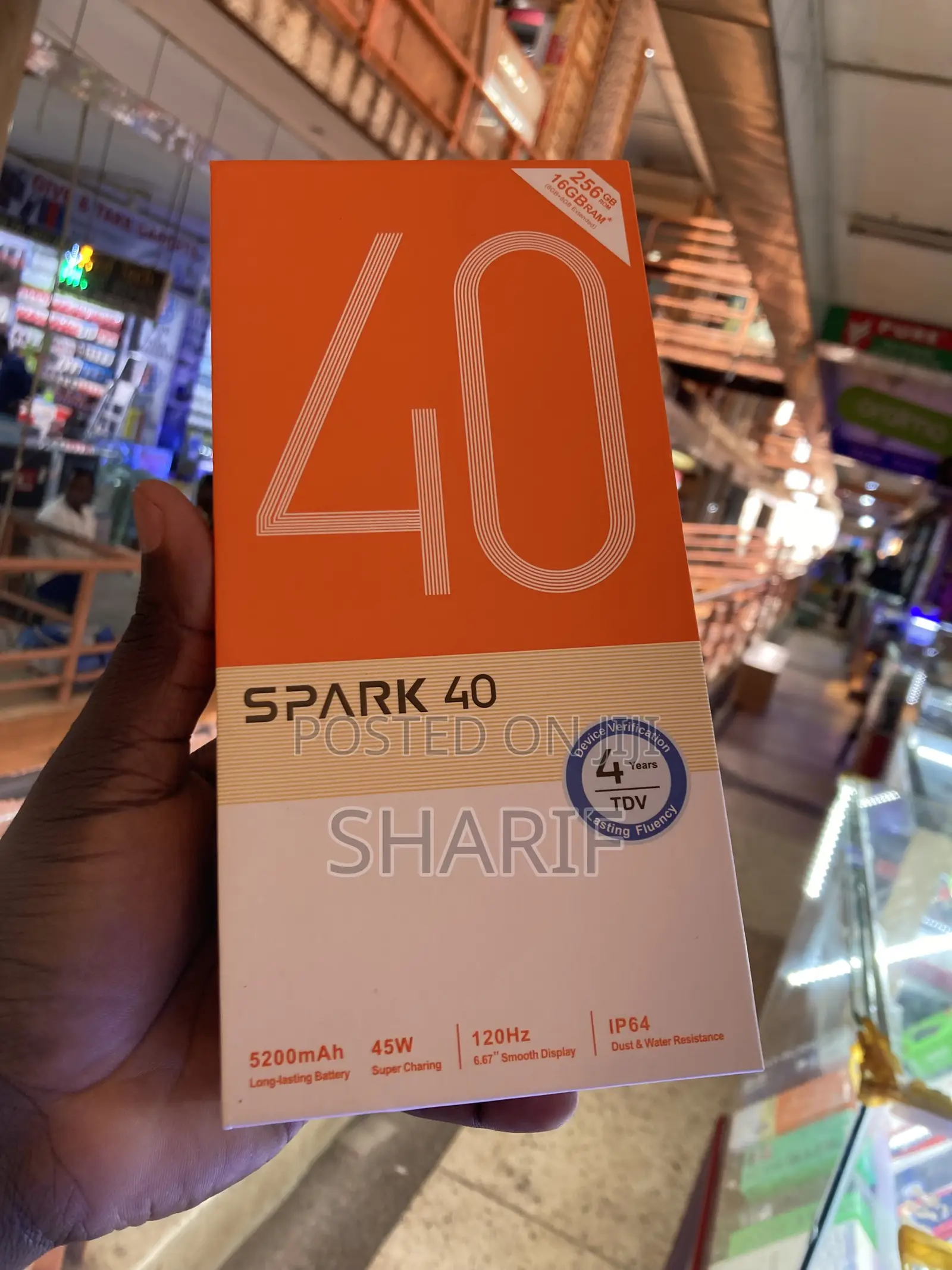 New Tecno Spark 40 256 GB Black