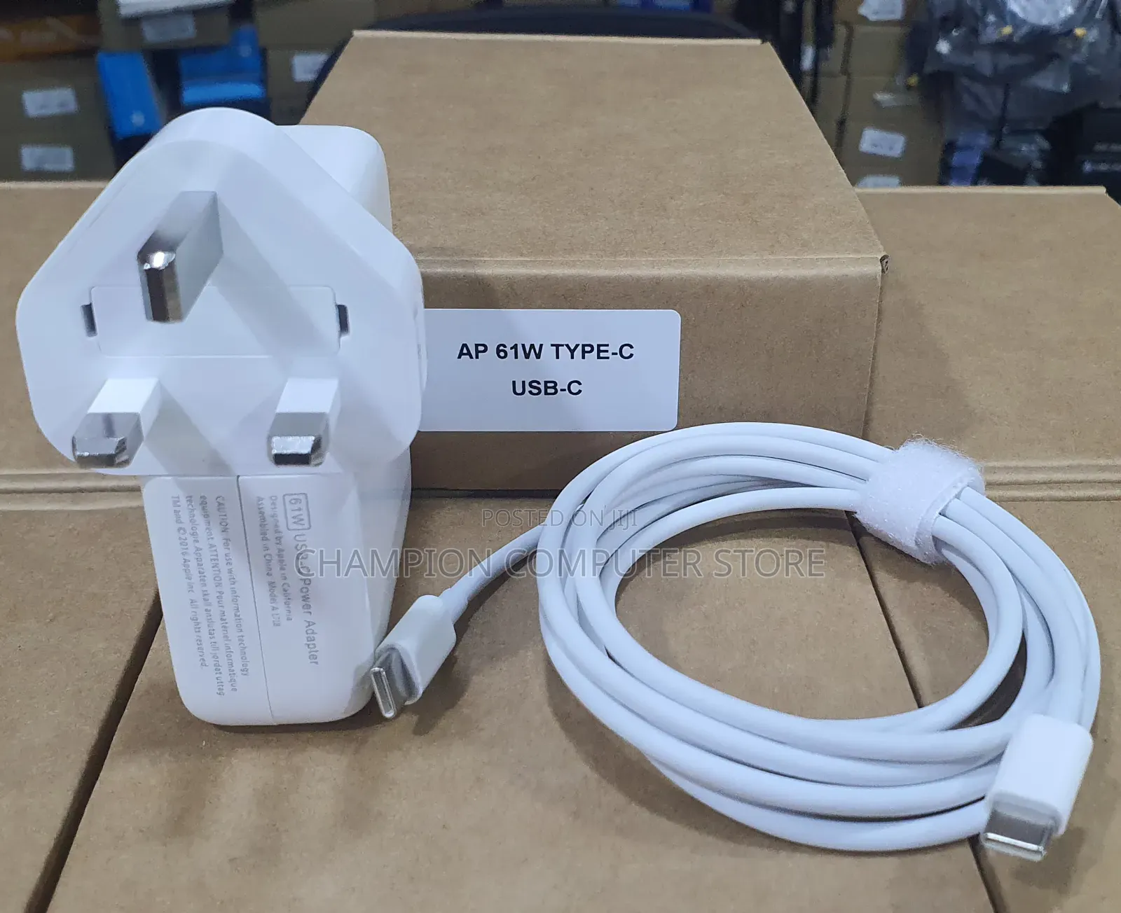 61W USB-C Apple Charger Power Adapter for MacBook Pro/Air 13, 14 Inch