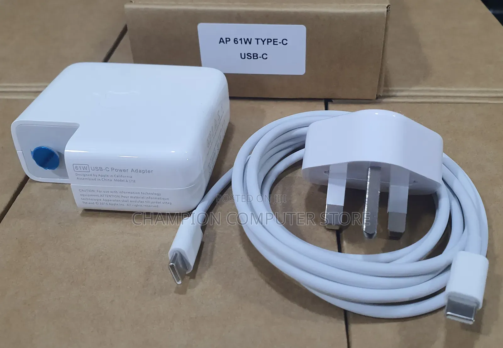 61W USB-C Apple Charger Power Adapter for MacBook Pro/Air 13, 14 Inch