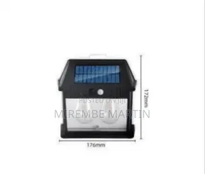 Outdoor Solar Powered Wall Lantern With Edison-Style