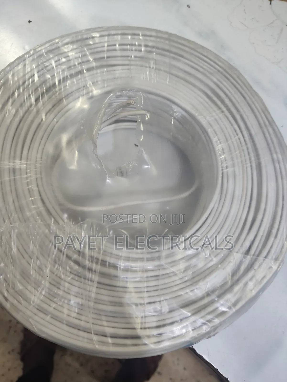 Flat White Electrical Cable
