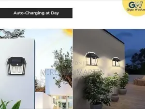 Efficient Solar-Powered Outdoor Motion Sensor Wall Light