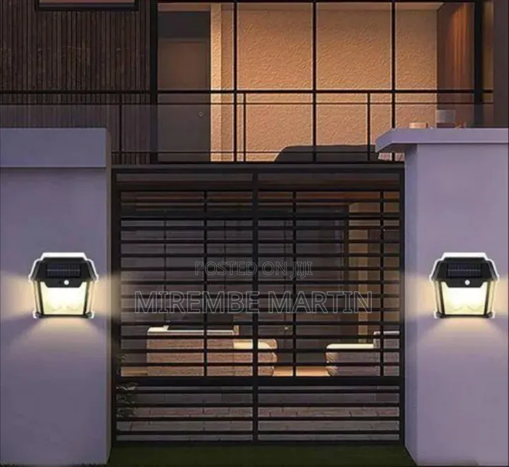Efficient Solar-Powered Outdoor Motion Sensor Wall Light