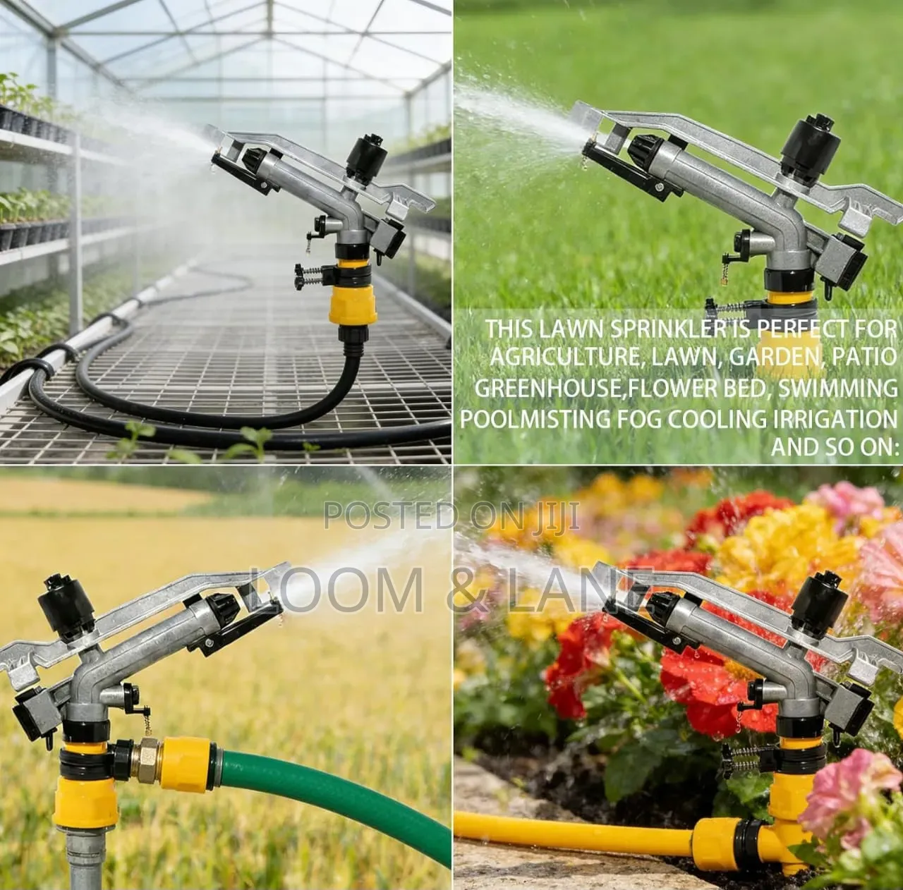 Long-Range Agricultural Impact Rain Gun Sprinkler