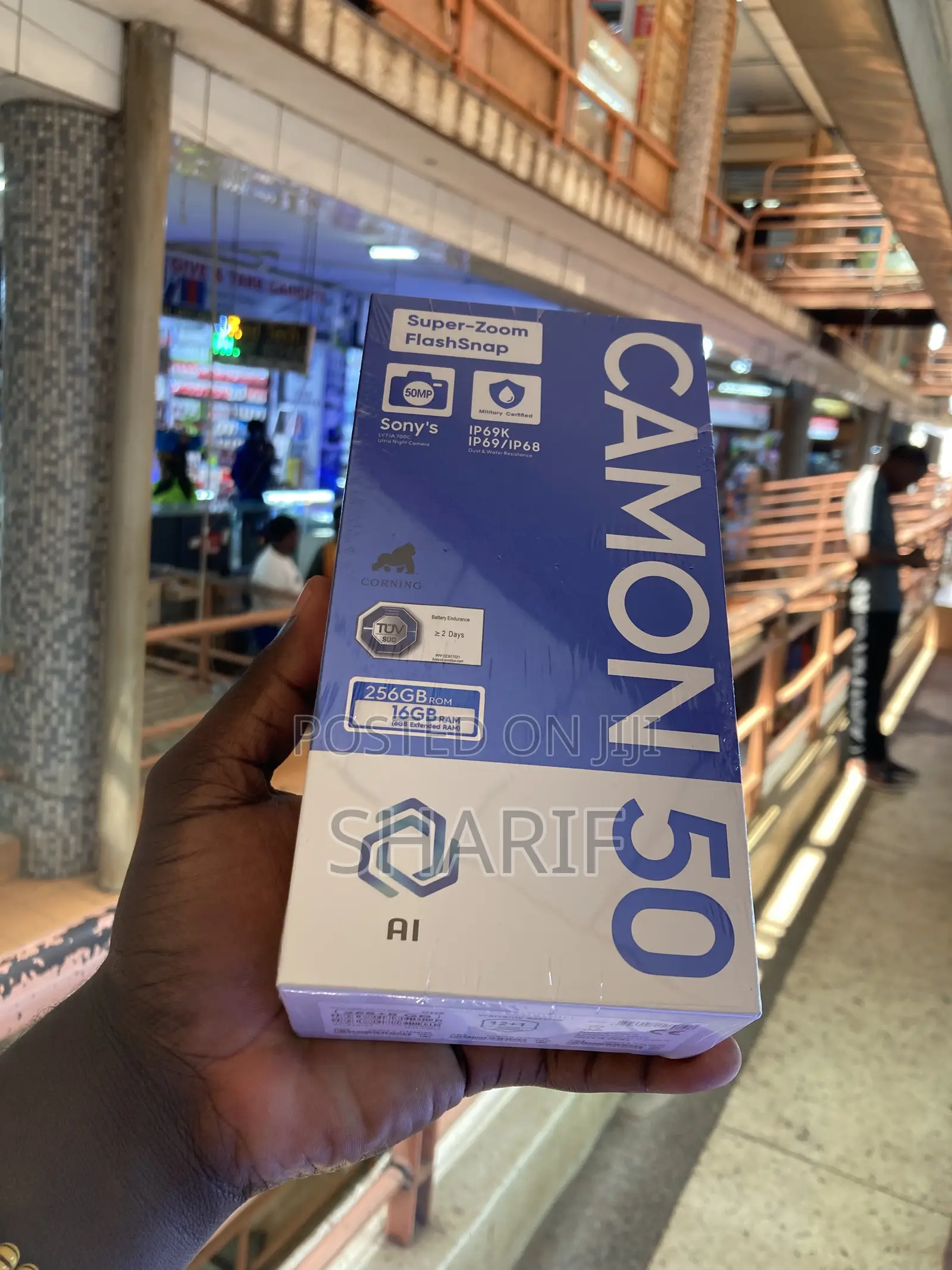 New Tecno Camon 50 256 GB Black
