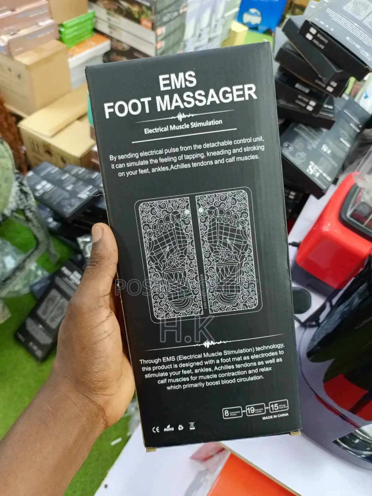 EMS Foot Massager Utilizes Electrical Muscle Stimulation Technology