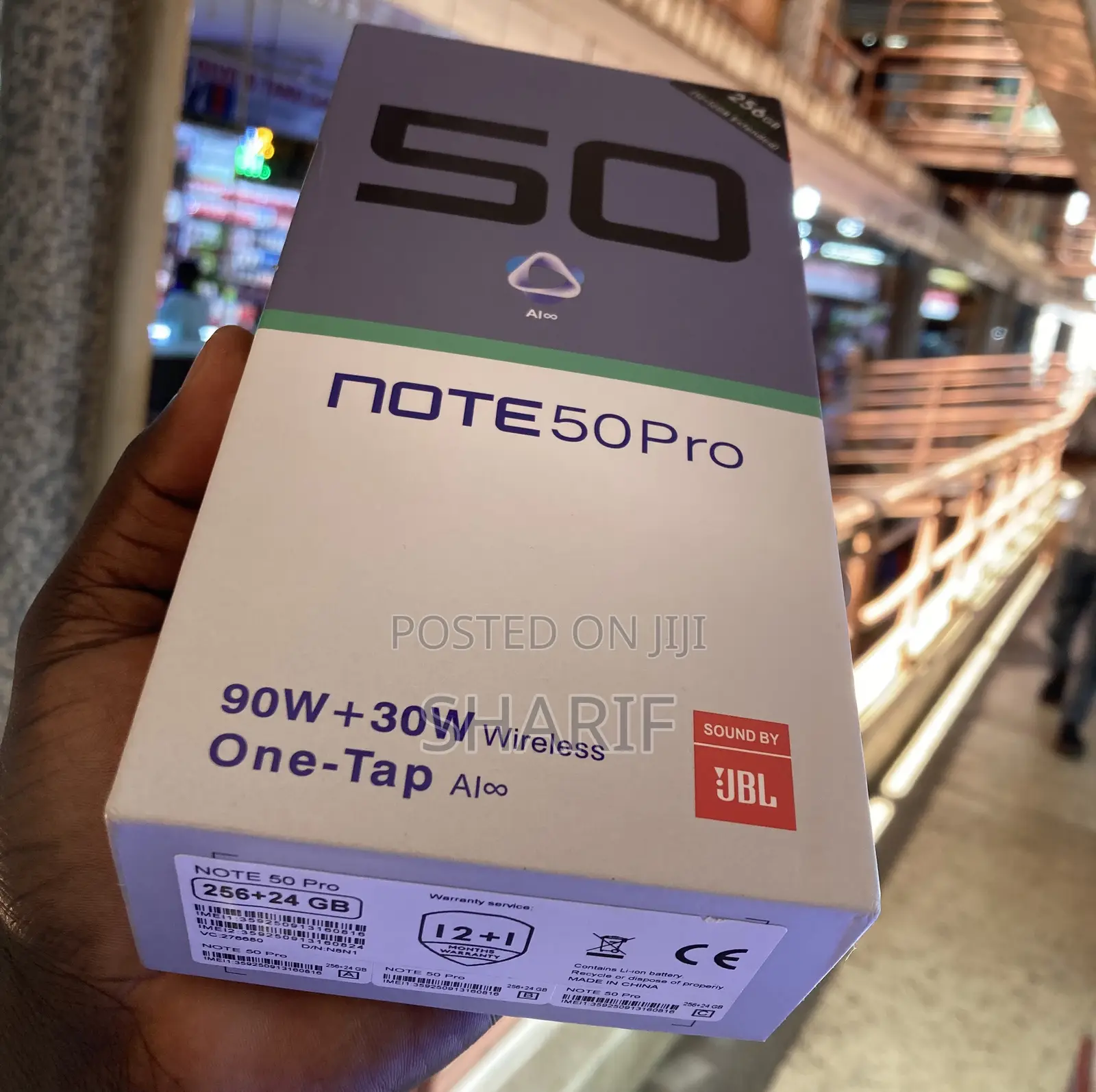 New Infinix Note 50 Pro 256 GB Black