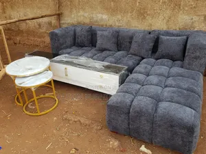 6 Seater Bubble Grey Sofa Set Simple Package
