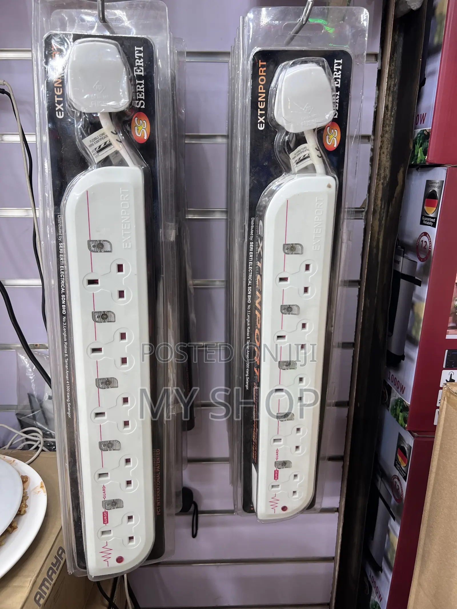 Extenport Extension 5 Ports With 3M Cable and a Surge Protector