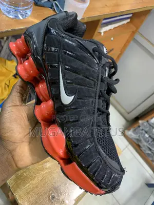 Nike Shox Red Black Metallic