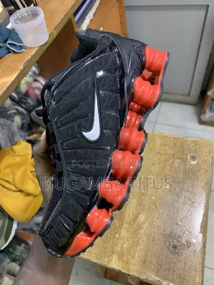 Nike Shox Red Black Metallic