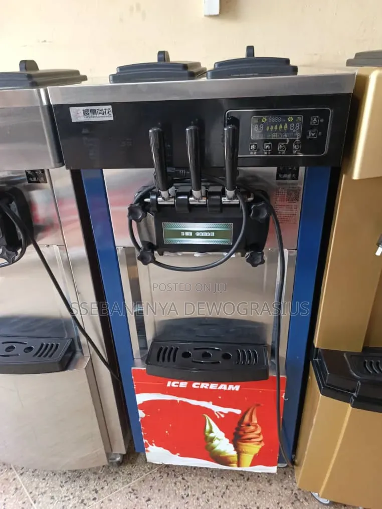 Ice Cream Machines Three Flavors