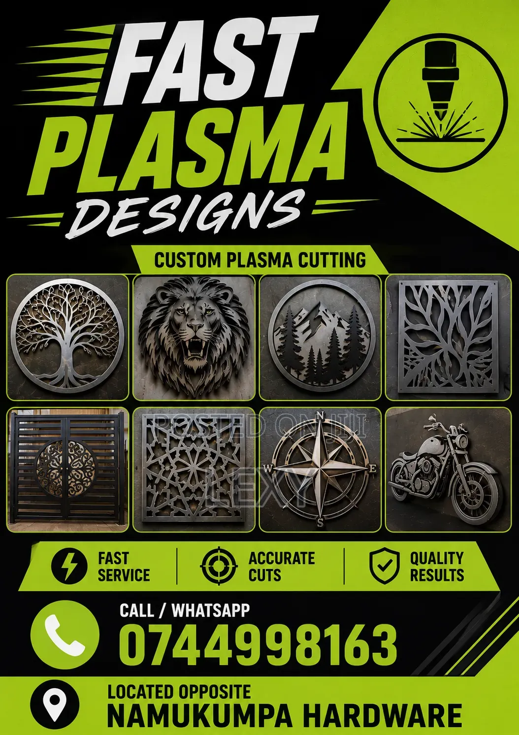 Plasma Designs and Leaser Designs CNC