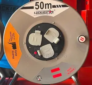 Luckiestar 50Metre Heavy-Duty Industrial Extension Cable Reel