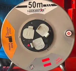 Luckiestar 50Metre Heavy-Duty Industrial Extension Cable Reel