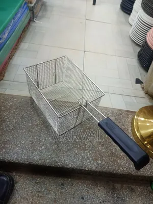 Rectangular Stainless Steel Mesh Deep Fryer Basket