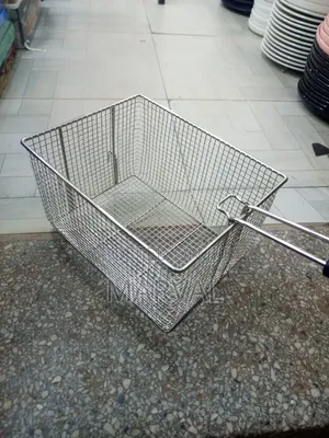 Rectangular Stainless Steel Mesh Deep Fryer Basket