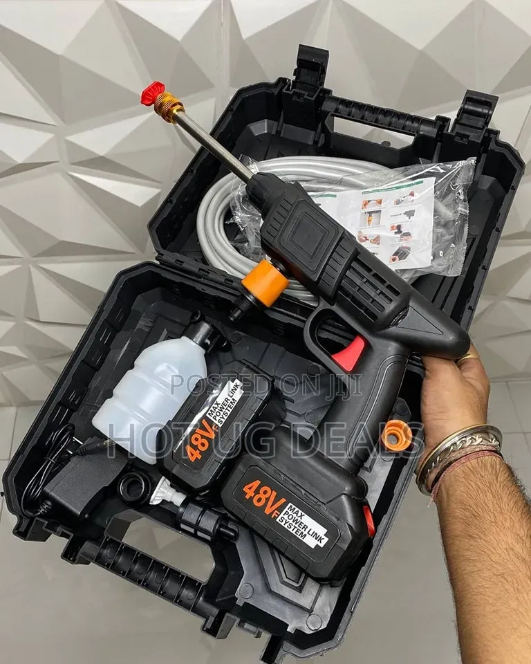 48V Cordless Portable High-Pressure Car Washer Kit