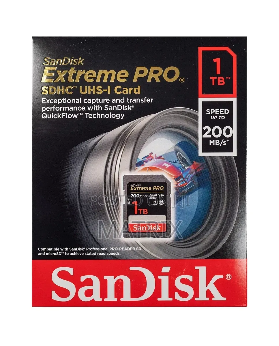 SanDisk 1TB Extreme Pro SD Memory Card Works