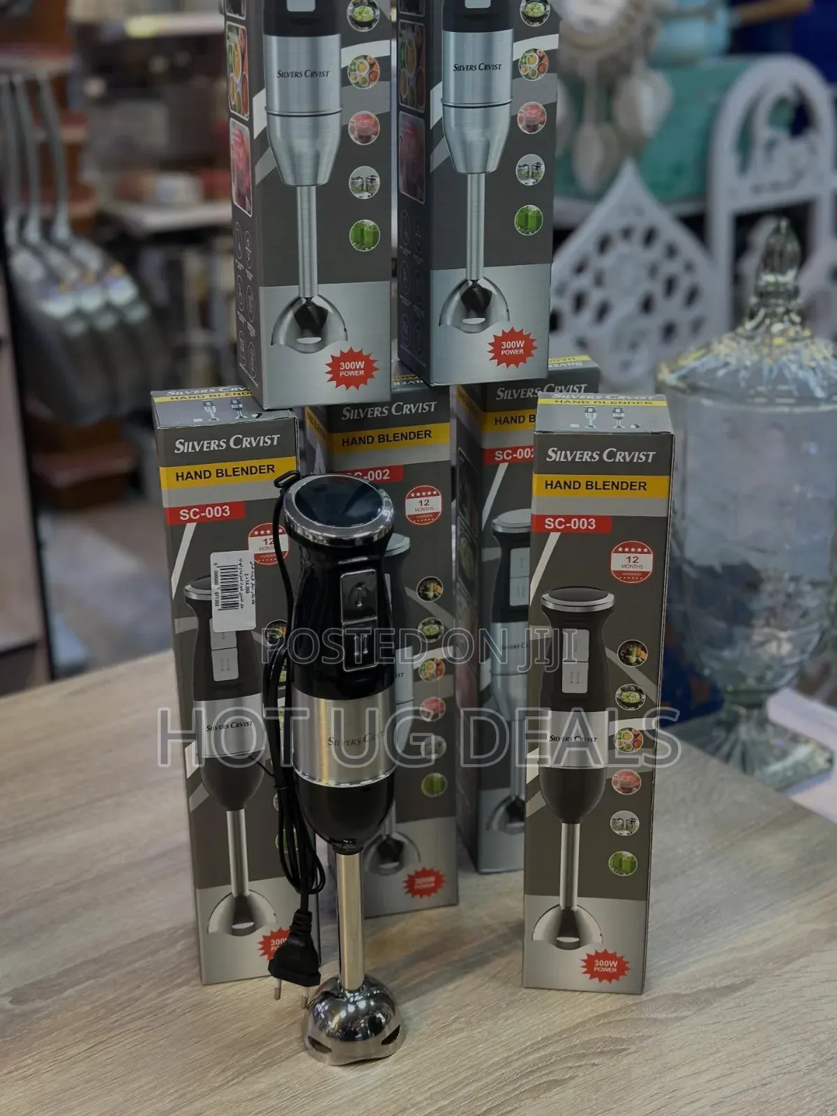 Slivers Criest Hand Blender SC-8010 (500W Heavy-Duty Stick Blender)