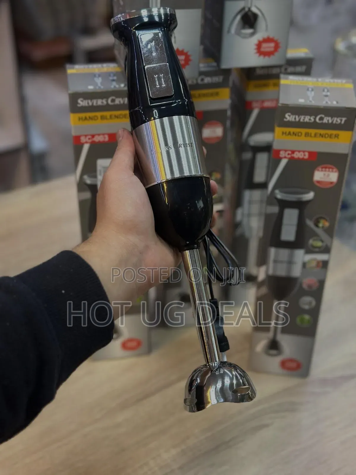 Slivers Criest Hand Blender SC-8010 (500W Heavy-Duty Stick Blender)