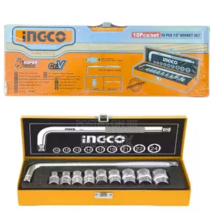 Ingco Box Spanner Drive Socket Set of 10 Piece 1/2-Inch