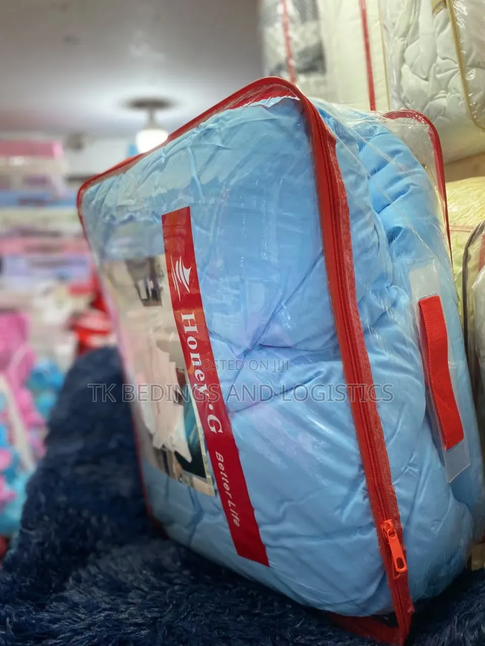 Honey G Blue Bedcover