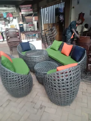 Grey Rattan/Wicker Chairs and Tables