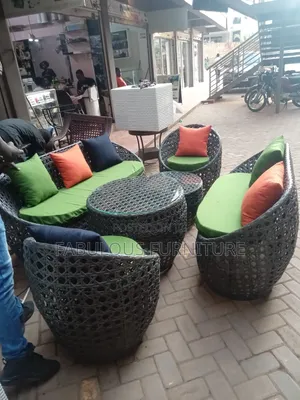Grey Rattan/Wicker Chairs and Tables