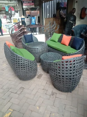 Grey Rattan/Wicker Chairs and Tables