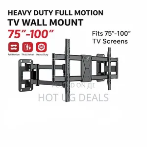 65–100 Inch Adjustable Heavy Duty Full Motion TV Wall Bracket