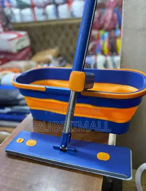 Collapsible Flat Mop and Bucket Set
