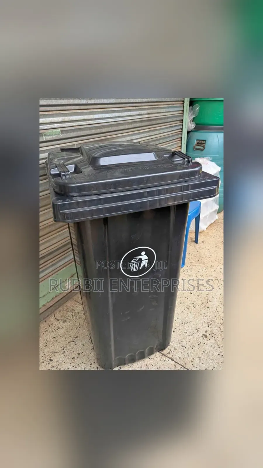 Garbage Can / Dust Bin 240L ~ Black