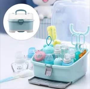 Portable Baby Bottle Drying Rack and Storage Container