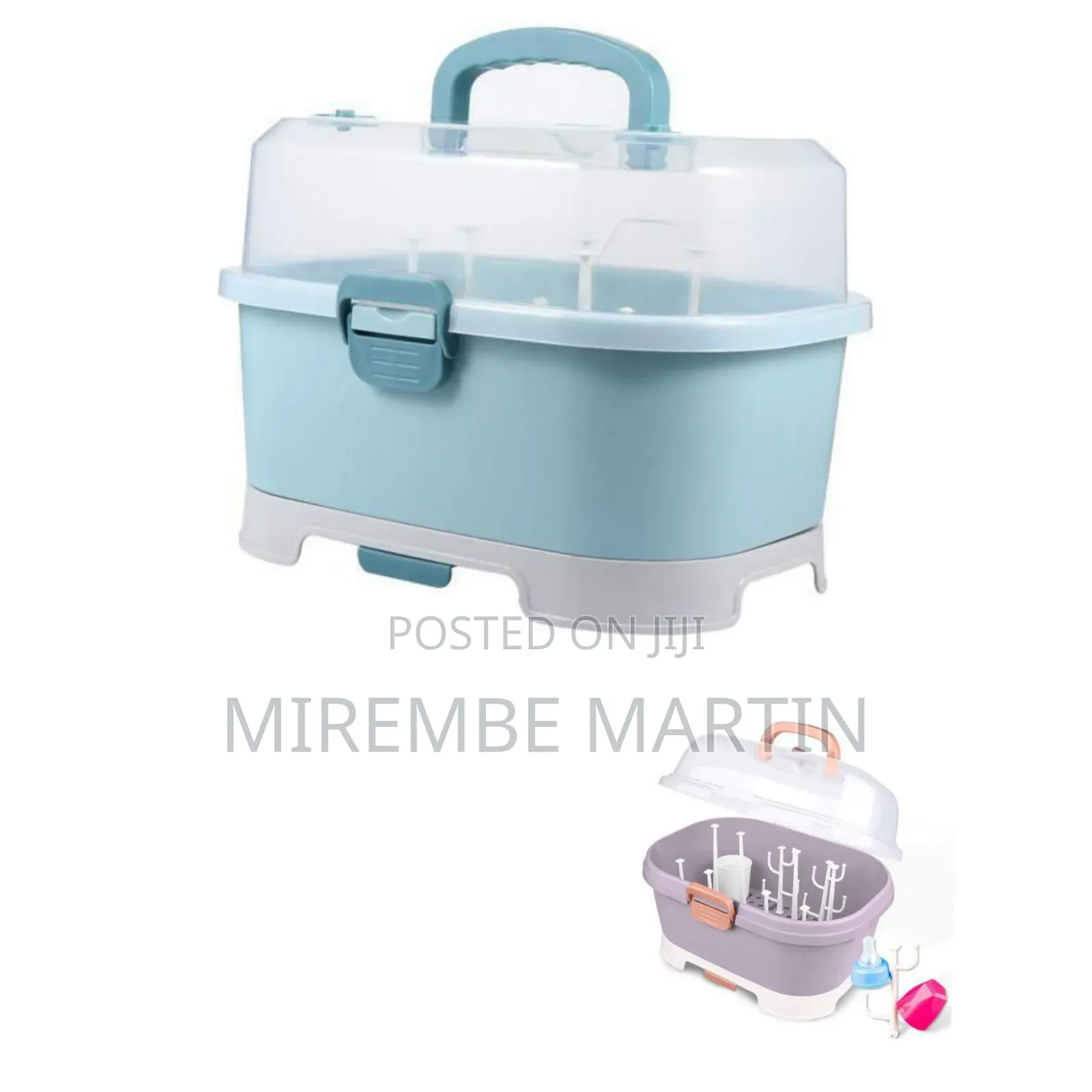 Portable Baby Bottle Drying Rack and Storage Container
