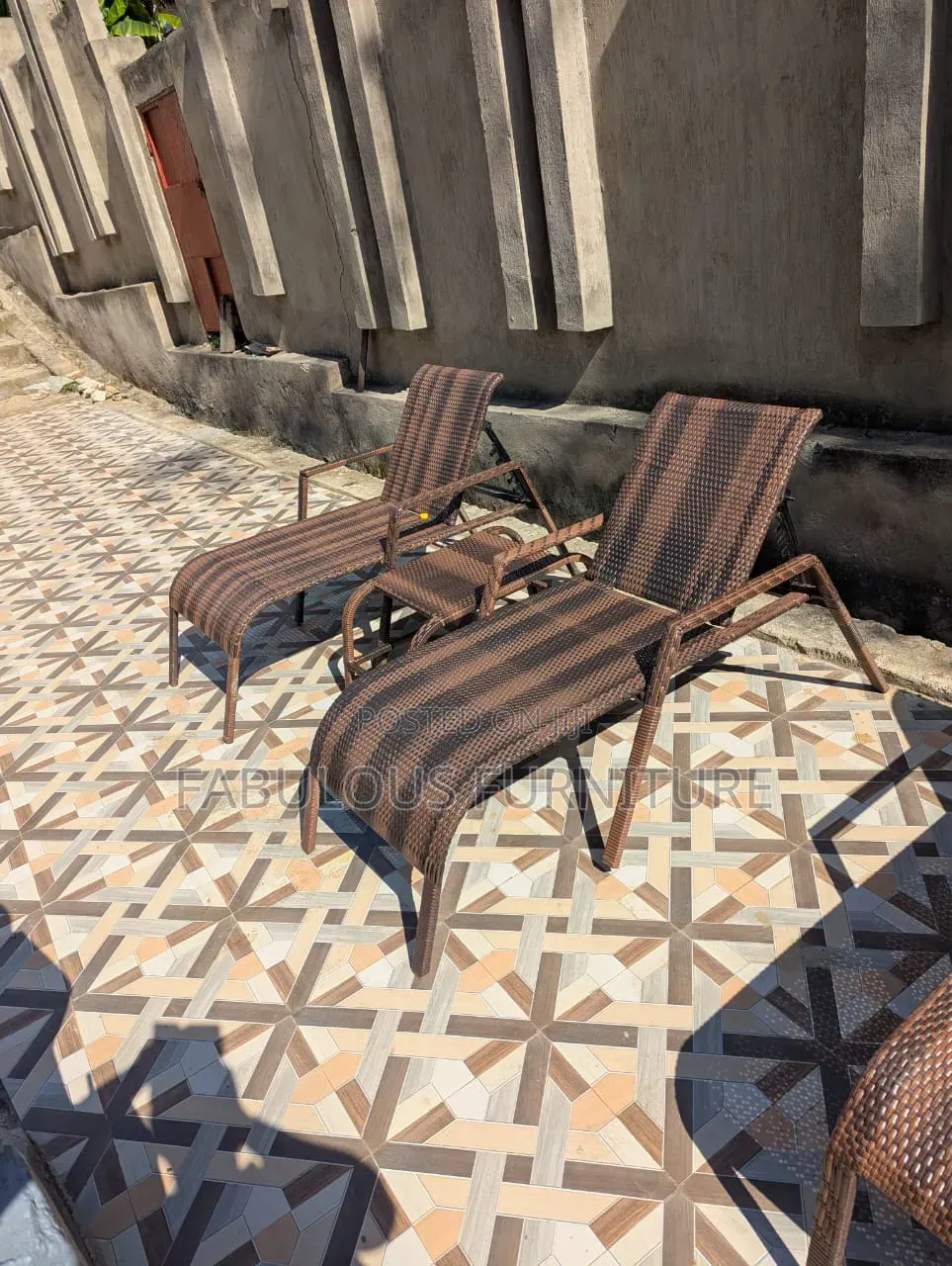 Rattan Chaise Lounge Chairs/Sun Lounger