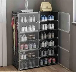 Multi-Tiered Modular Shoe Storage Cabinet