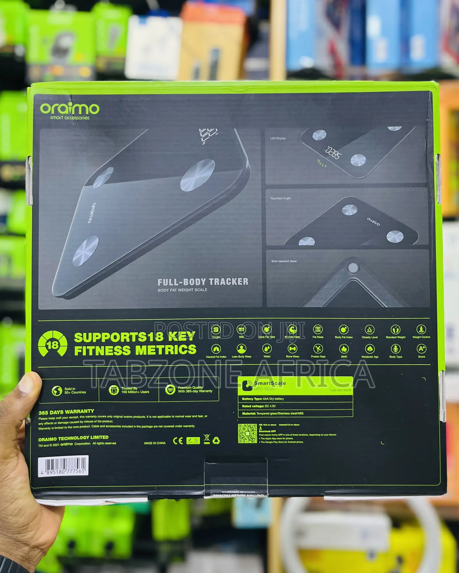 Oraimo SmartScale OPC-SC20 Digital Body Fat Weight Scale