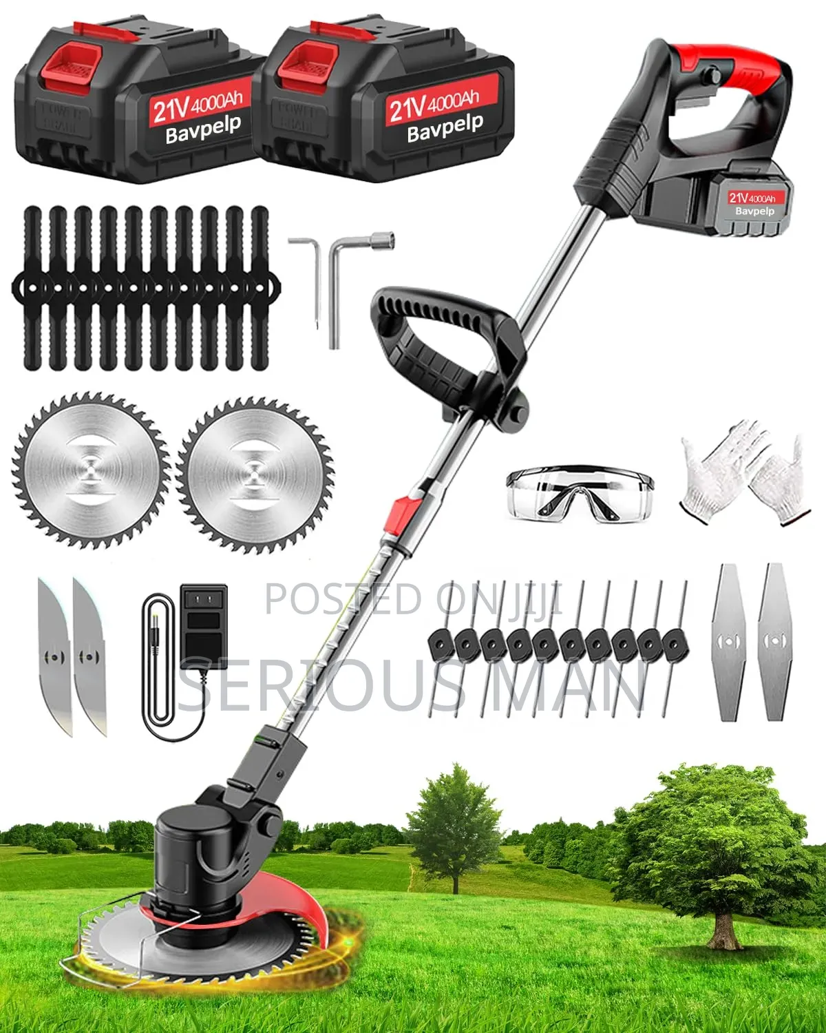 48V Electric Grass Trimmer and Brush Cutter Kit
