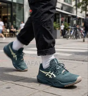 Original Green ASICS Gel-Resolution 9 X Clay Tennis Shoes
