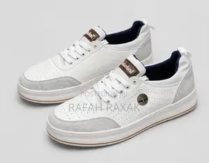 Classic Timberland Casual White Full Grain Leather Sneakers