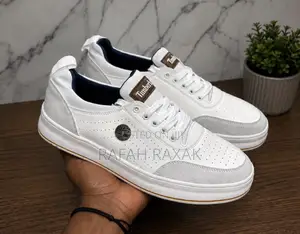 Classic Timberland Casual White Full Grain Leather Sneakers