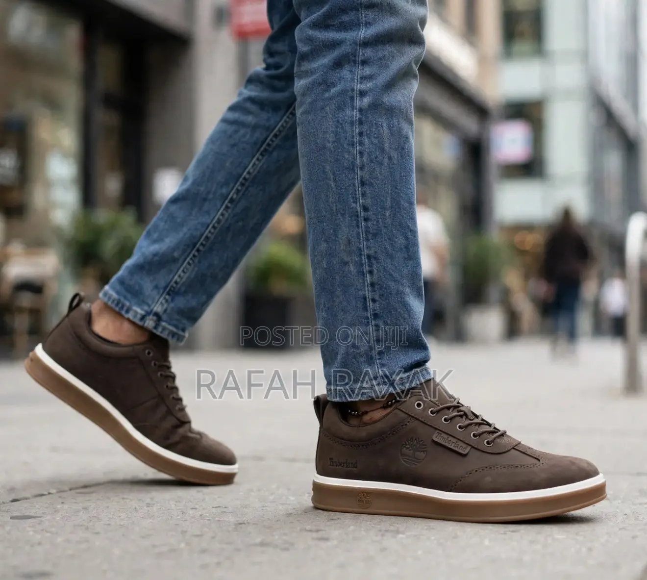 Original Dark Brown Timberland Low -Top Casual Leather Sneakers