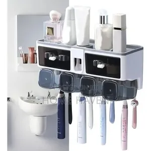 Multifunctional Wall Mounted Toothbrush Holder