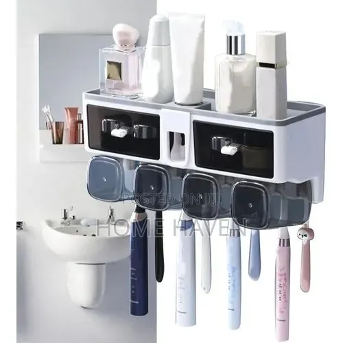 Multifunctional Wall Mounted Toothbrush Holder