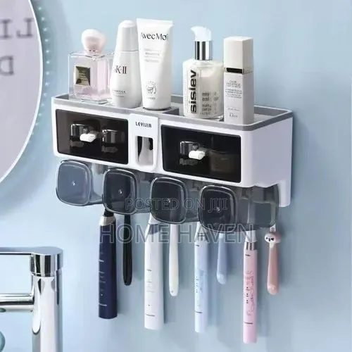 Multifunctional Wall Mounted Toothbrush Holder