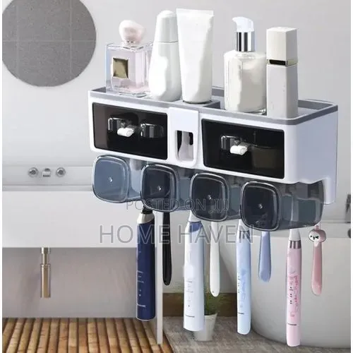Multifunctional Wall Mounted Toothbrush Holder